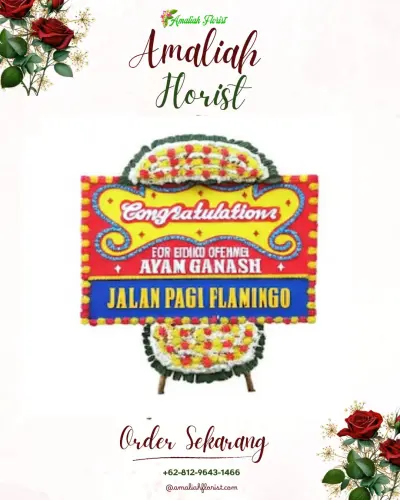Bunga Papan Congratulation di Kawasan Industri Sidoarjo